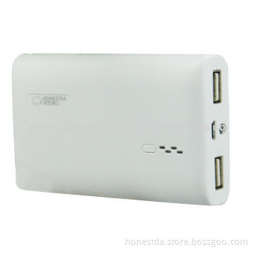 6,600mAh universal battery power bank for RIM's BlackBerry with dual USB output port